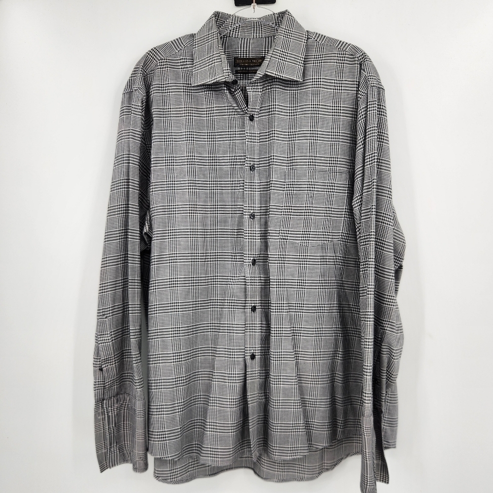 Donald J. Trump Signature Collection Non Iron Classic Fit Shirt Mens Size 17.5